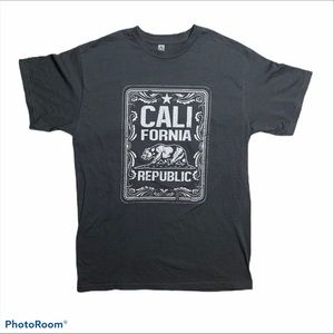 California Republic size Medium shirt short sleeve bear cotton NEW tee t-shirt